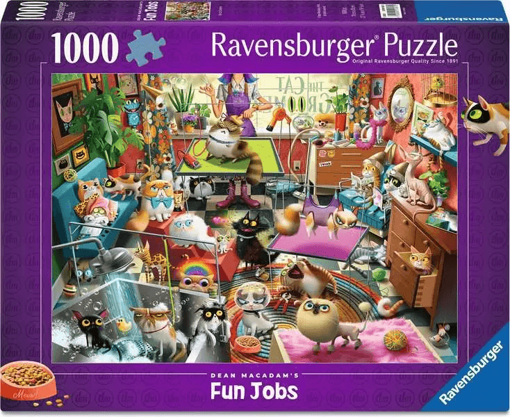 RAVENSBURGER Puzzle Kočičí kadeřnice 1000 dílků