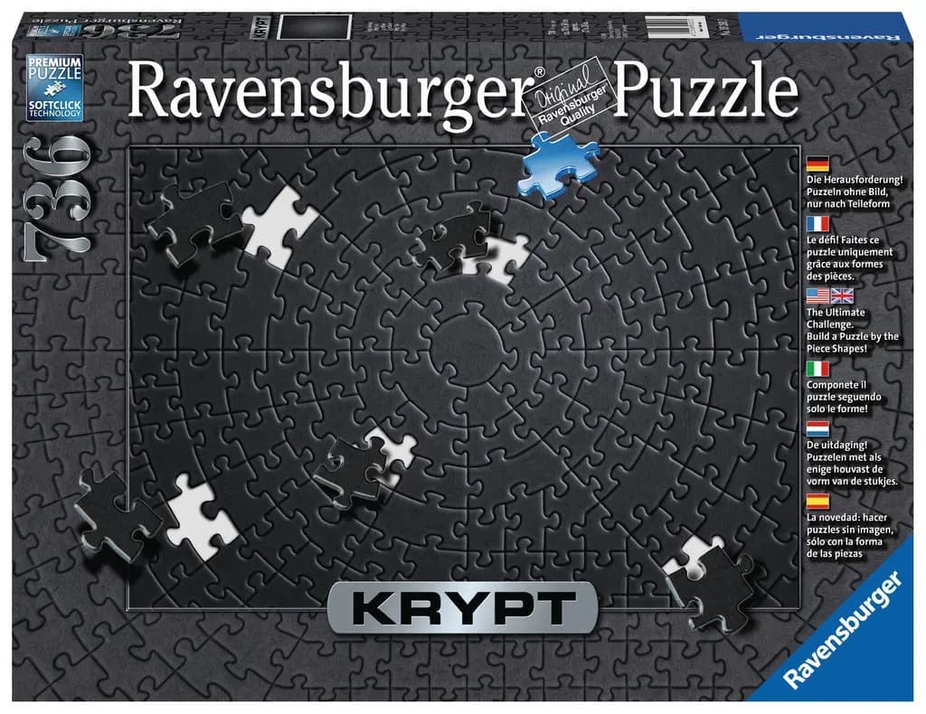 Ravensburger - Puzzle Krypt Black - 750 dielov