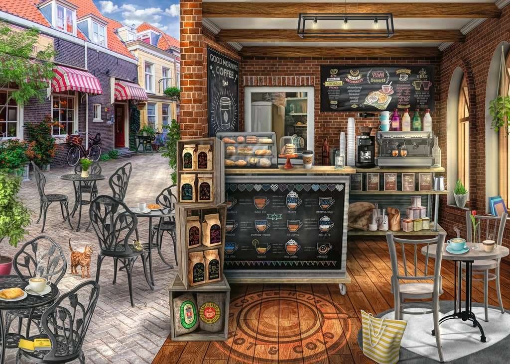 RAVENSBURGER Puzzle Kuriózní kavárna 1000 dílků