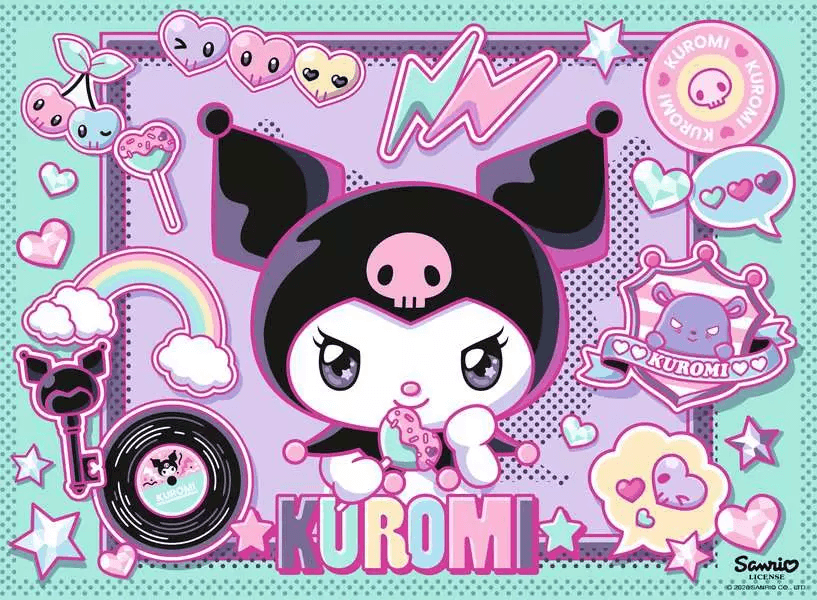 RAVENSBURGER Puzzle Kuromi XXL 100 dílků