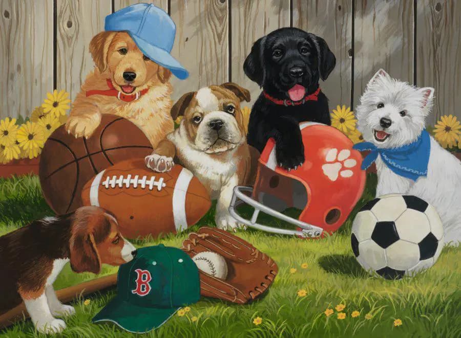 Ravensburger - Puzzle Let's Play Ball! - 200 dielov