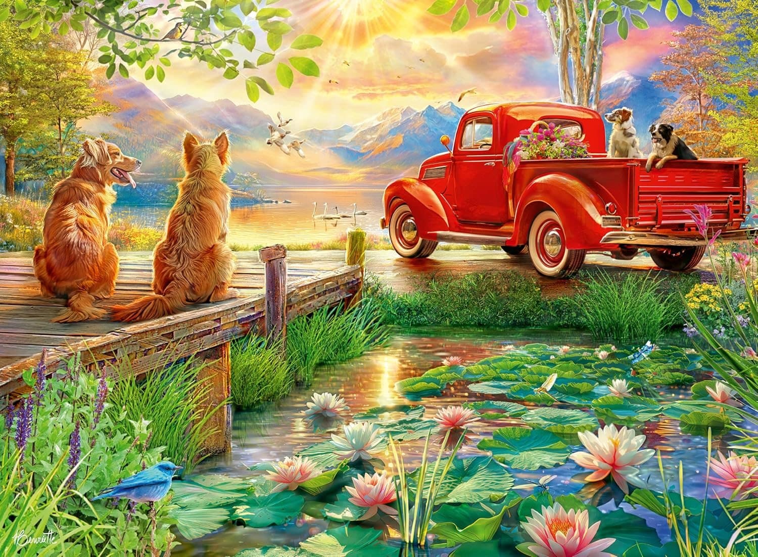 RAVENSBURGER Puzzle Letní okouzlení 500 dílků