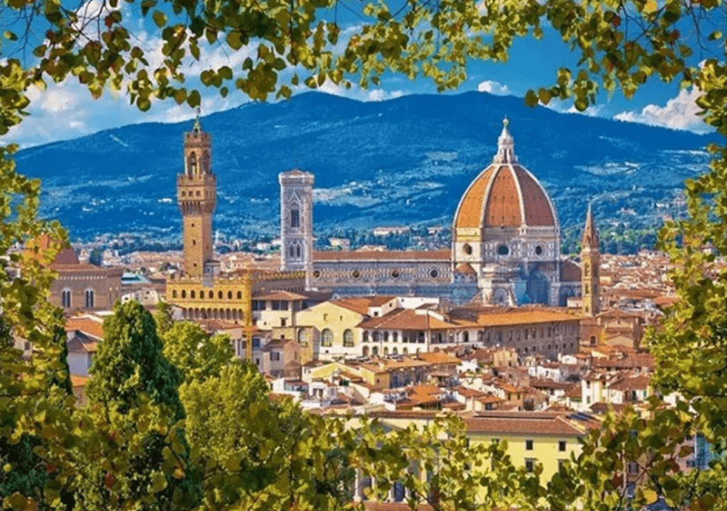 RAVENSBURGER Puzzle Malebná Itálie 1000 dílků