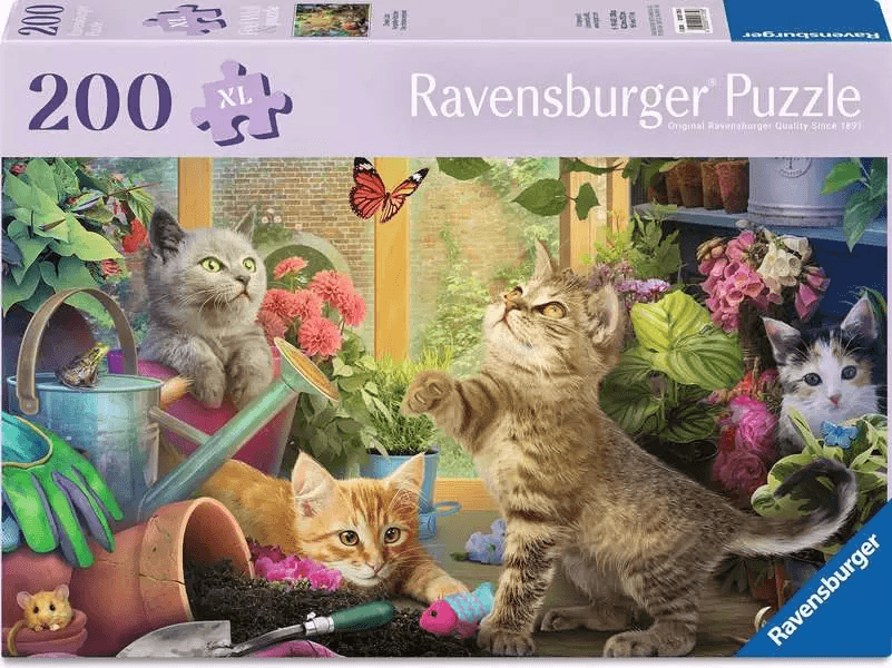 RAVENSBURGER Puzzle Mazaná koťátka XL 200 dílků
