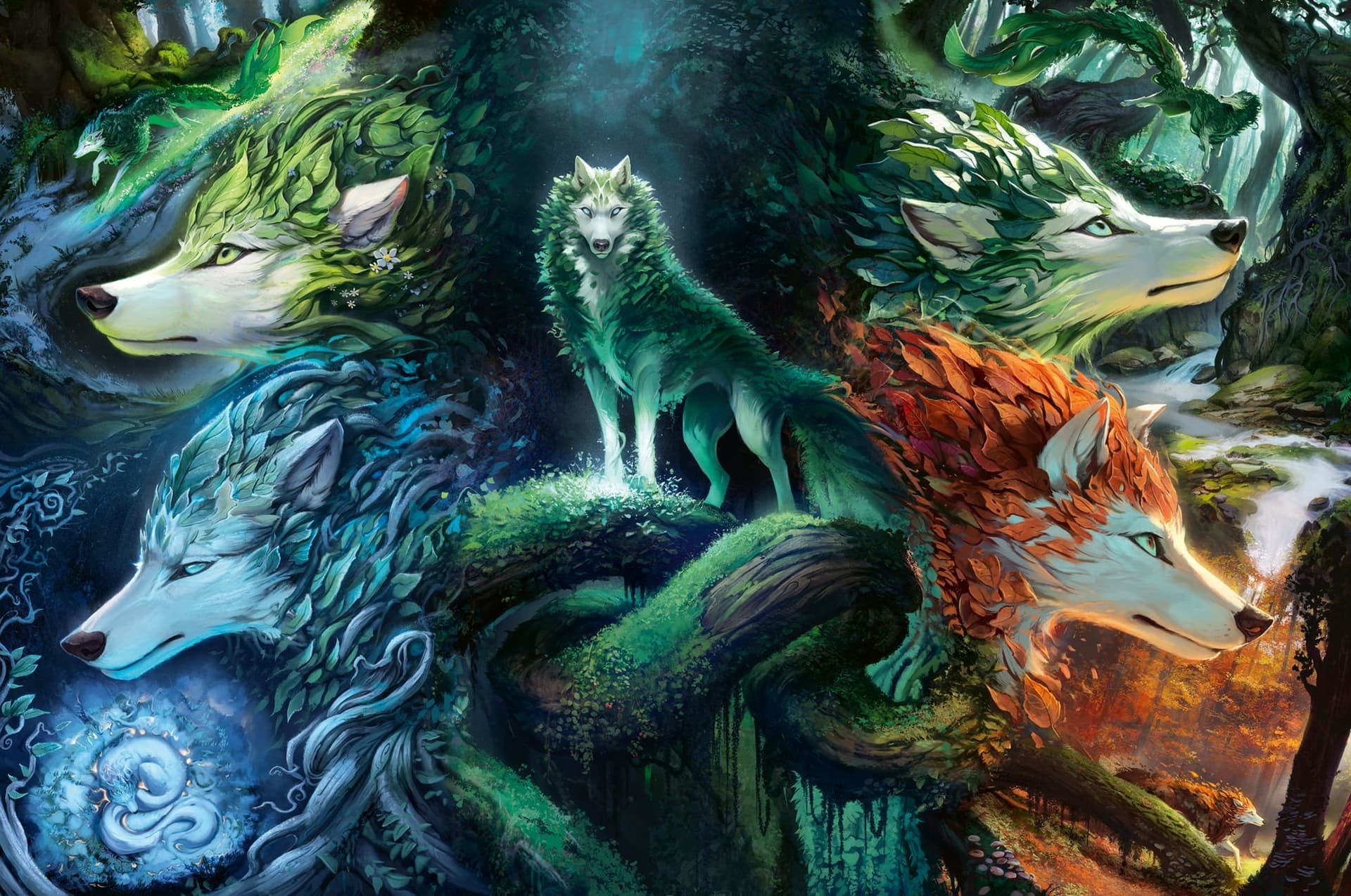 RAVENSBURGER Puzzle Mystičtí vlci 7000 dílků