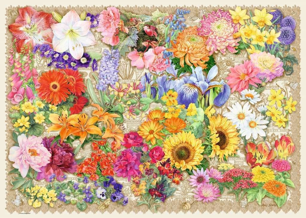 RAVENSBURGER Puzzle Nádherná květena 1000 dílků