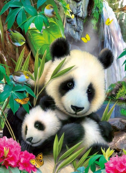 RAVENSBURGER Puzzle Nádherná panda 300 dílků