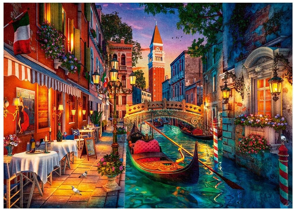 RAVENSBURGER Puzzle Noční Benátky 1000 dílků