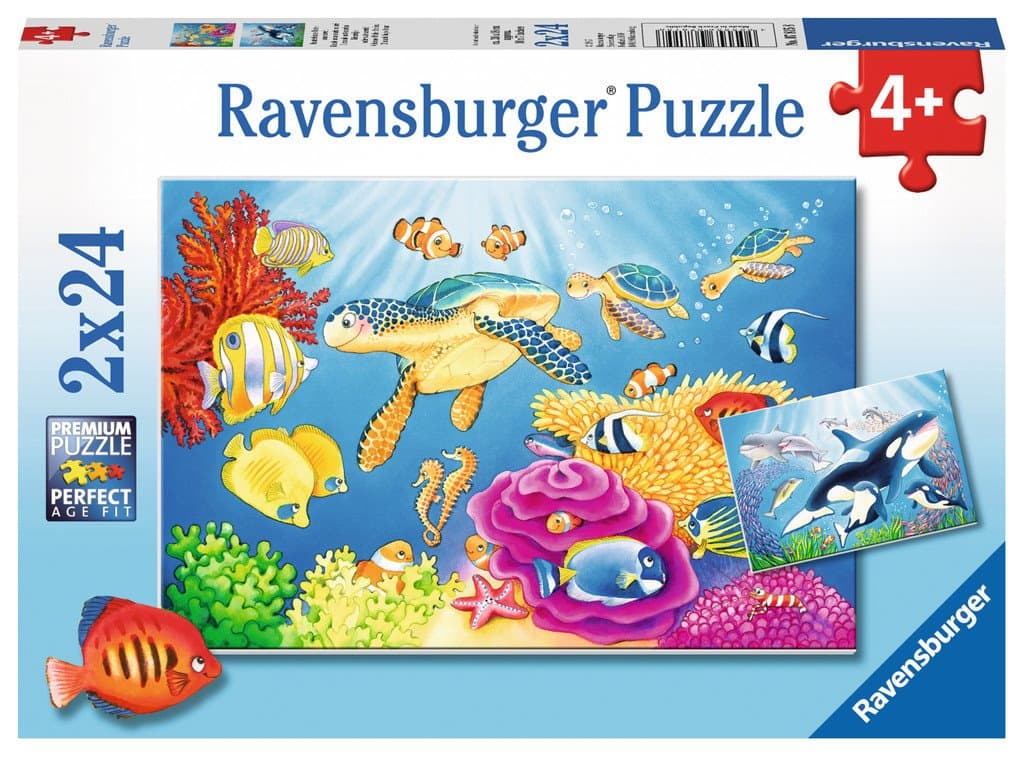 RAVENSBURGER Puzzle Podmořská krása 2x24 dílků