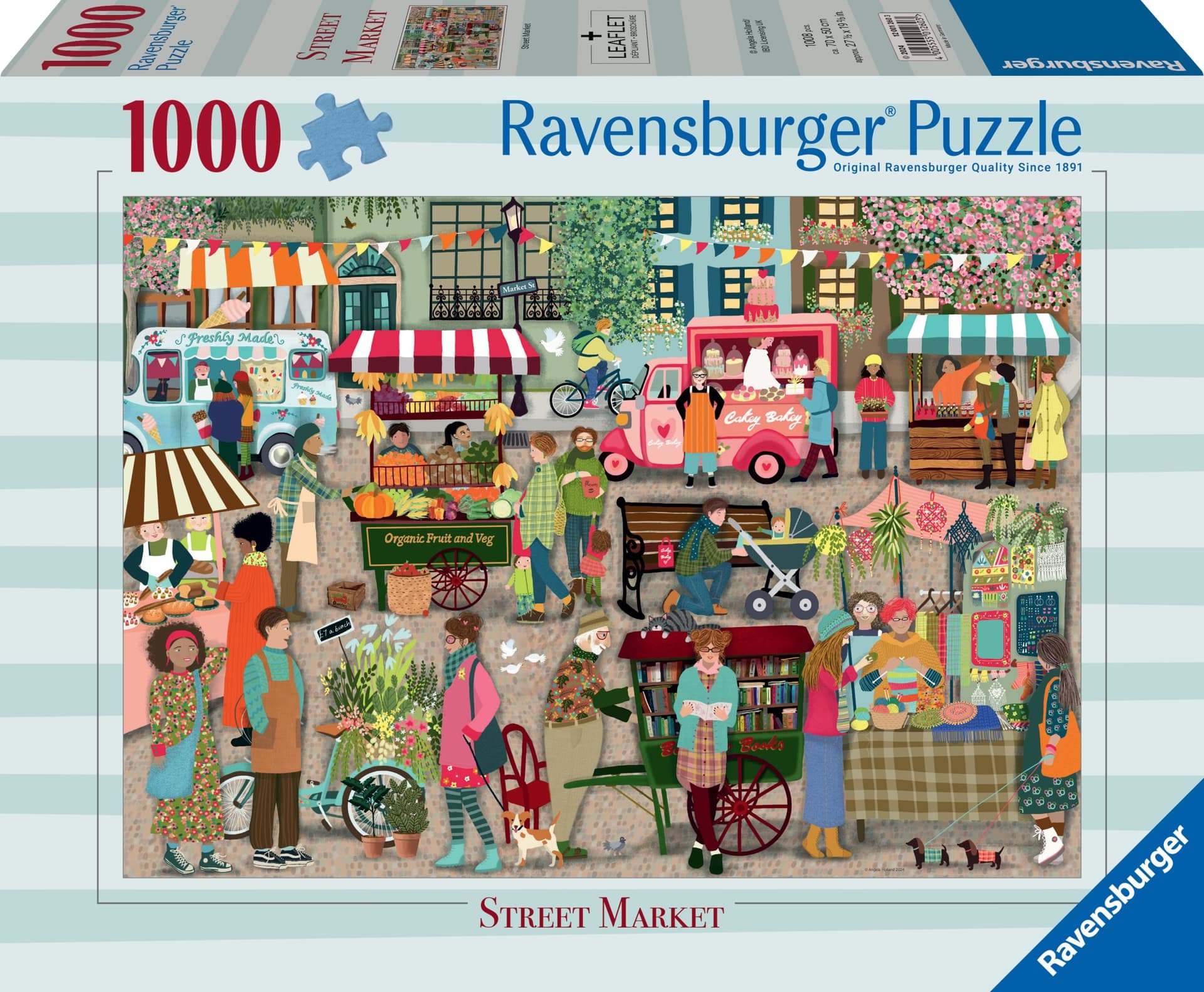 RAVENSBURGER Puzzle Pouliční tržiště 1000 dílků