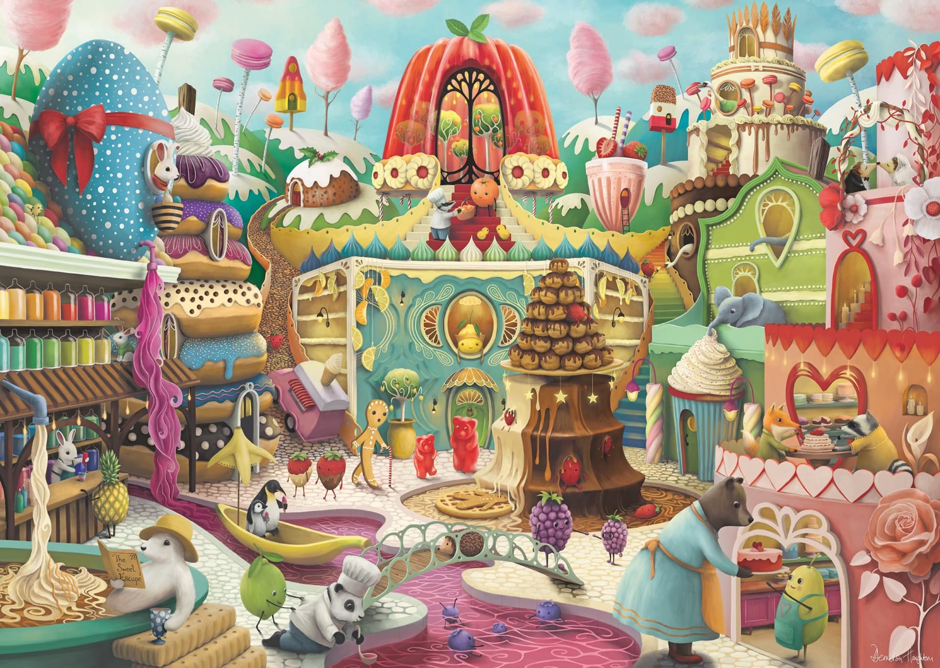 RAVENSBURGER Puzzle Sladká ulice 1000 dílků