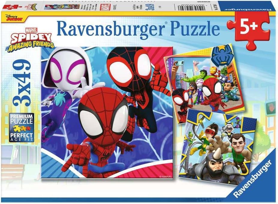 RAVENSBURGER Puzzle Spidey 3x49 dílků