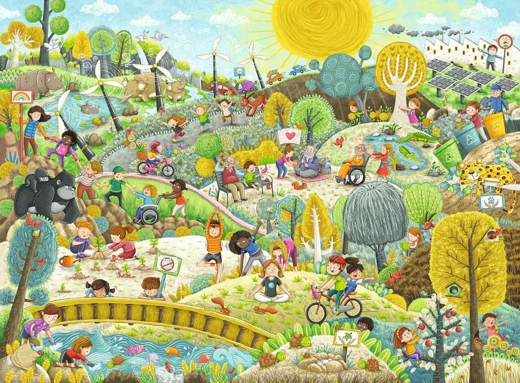 RAVENSBURGER Puzzle Udržitelnost XXL 200 dílků