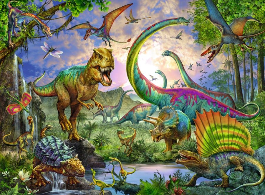 RAVENSBURGER Puzzle V říši obrů XXL 200 dílků
