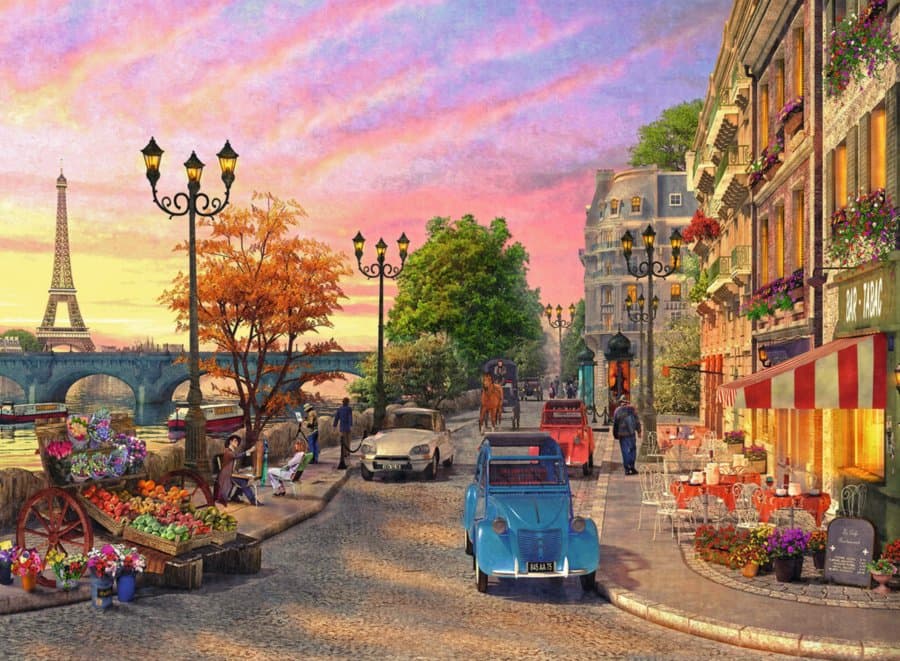 RAVENSBURGER Puzzle Večer v Paříži 500 dílků