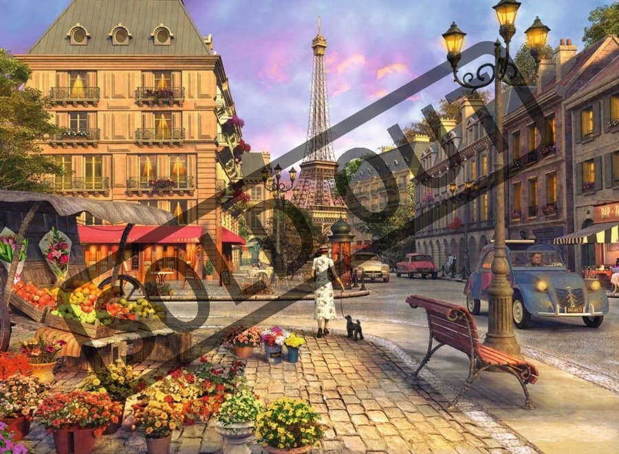 RAVENSBURGER Puzzle Večerní procházka 500 dílků