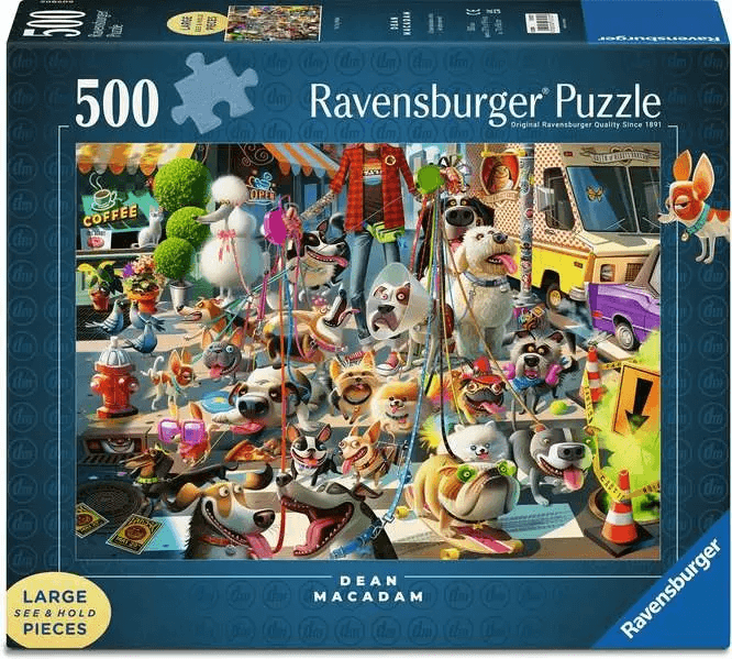 RAVENSBURGER Puzzle Venčení psů 500 dílků