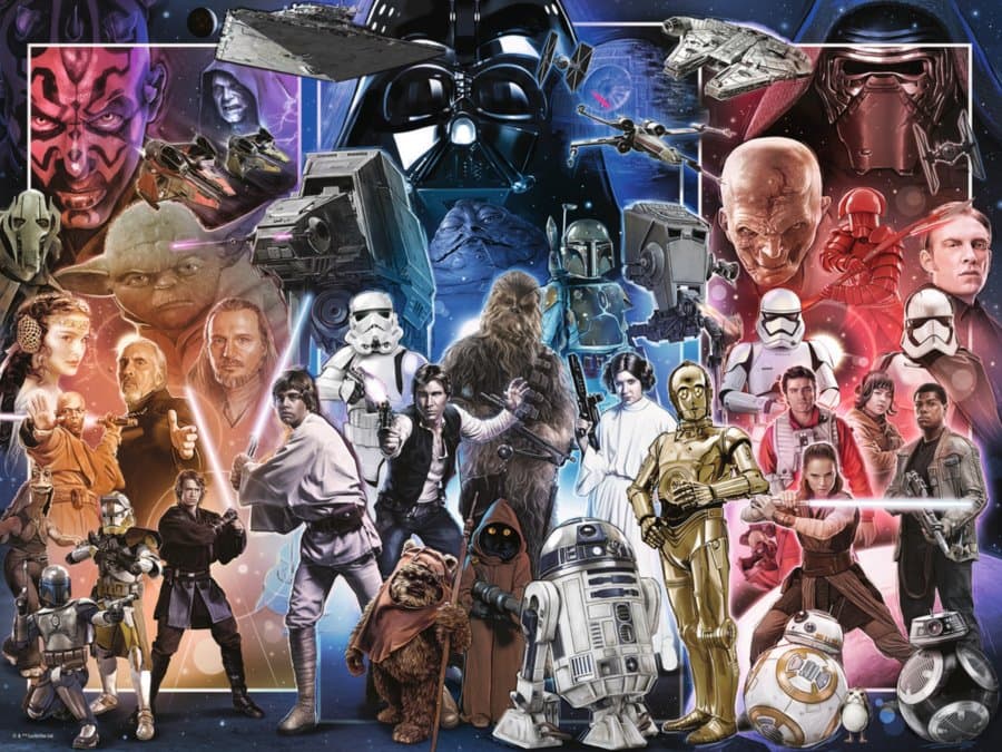 RAVENSBURGER Puzzle Vesmír Star Wars 1500 dílků