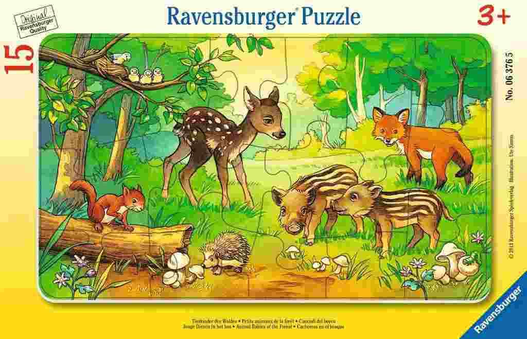 Ravensburger - Puzzle Wild animals - 1-39 dielov