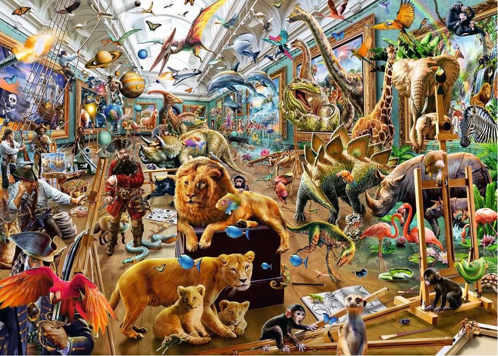 RAVENSBURGER Puzzle Zmatek v galerii 1000 dílků