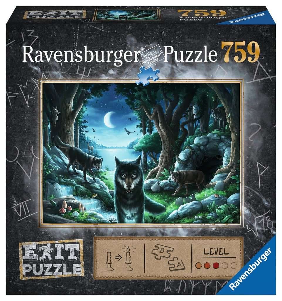 RAVENSBURGER Únikové EXIT puzzle Vlk 759 dílků
