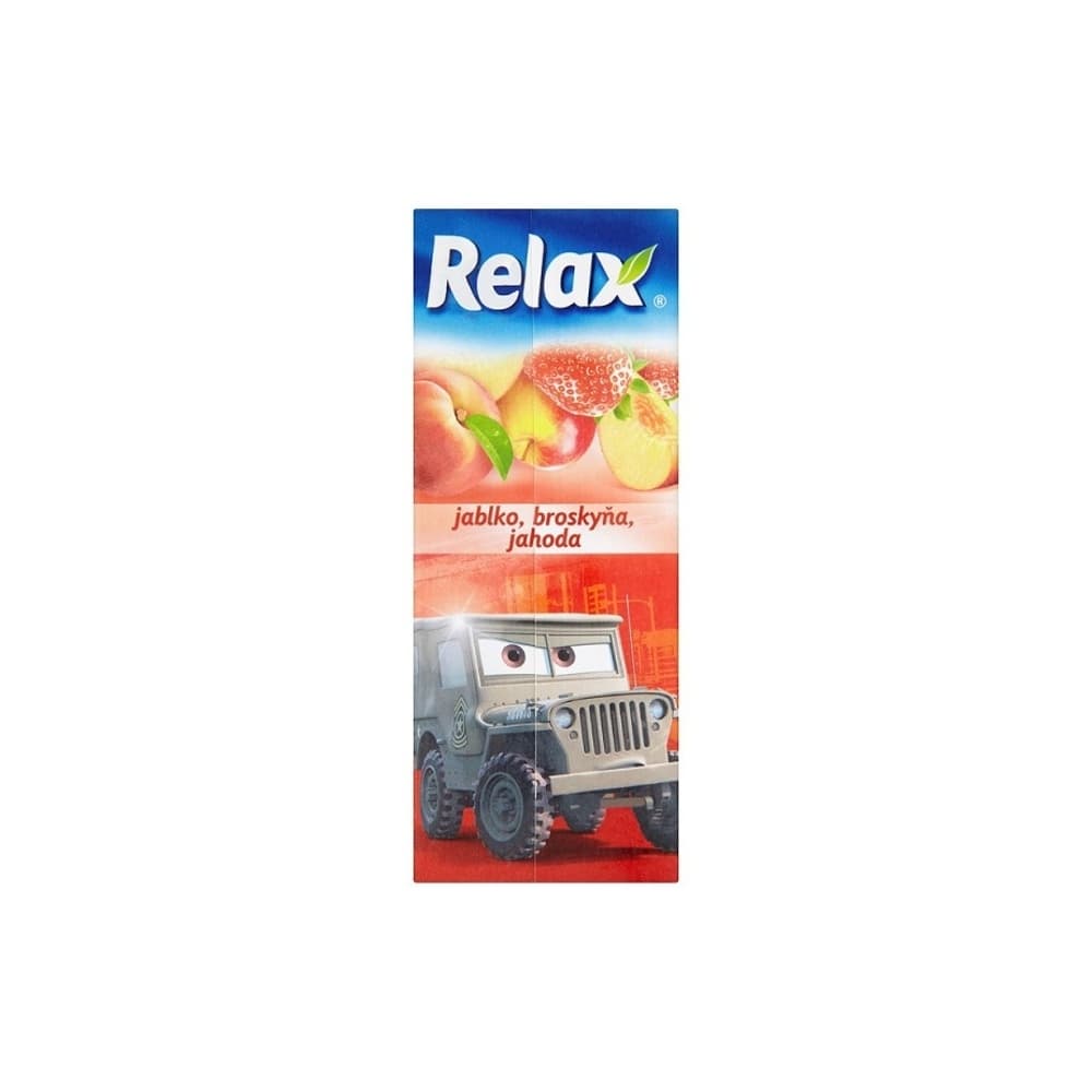 Relax džus 0,2L Jahoda-jablko-broskyňa