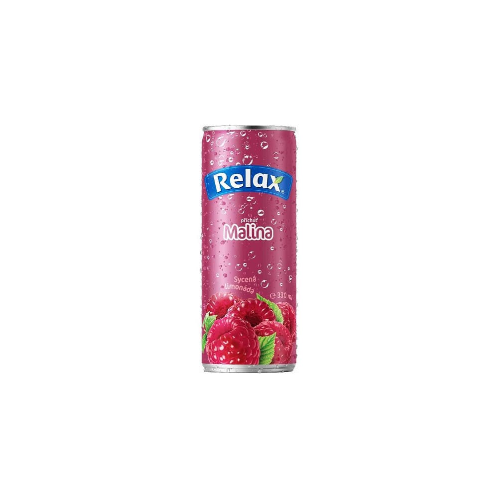 Relax Limonáda malina 0,33L plech