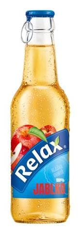 Relax viečko 0,25L sklo 100% jablko