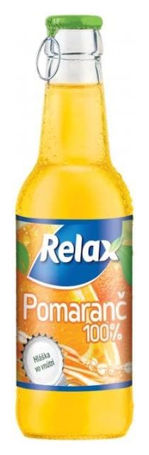 Relax viečko 0,25L sklo 100% pomaranč