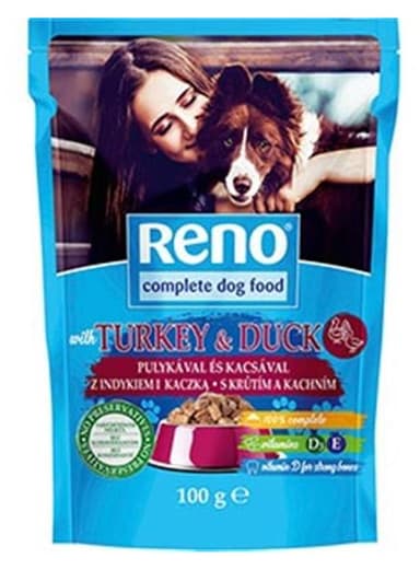 Reno Kapsička pre psov 100g morka-kačica