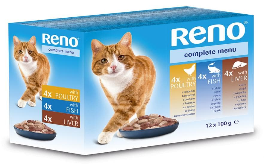 Reno Kapsičky pre mačky 12x100g hyd-ryba-pečeň