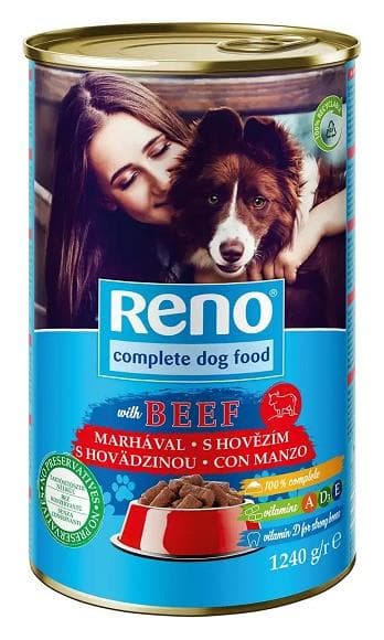 Reno konzerva pre psy hovädzie 1240g