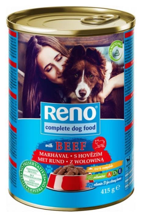 Reno konzerva pre psy hovädzie 415g
