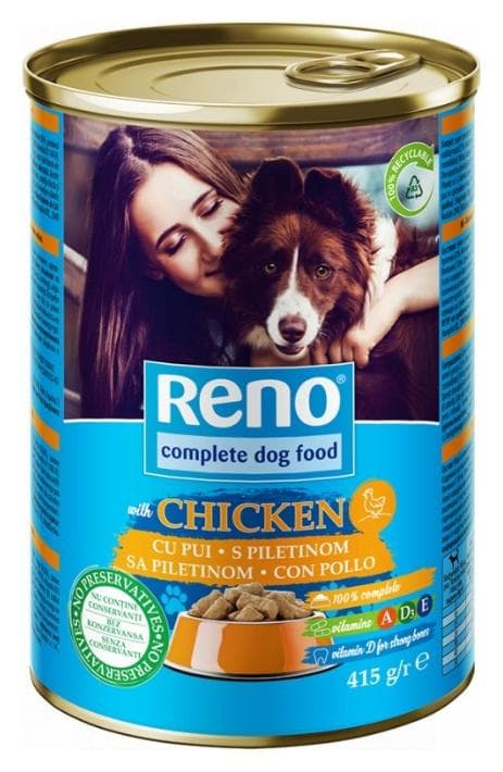 Reno konzerva pre psy hydina 415g