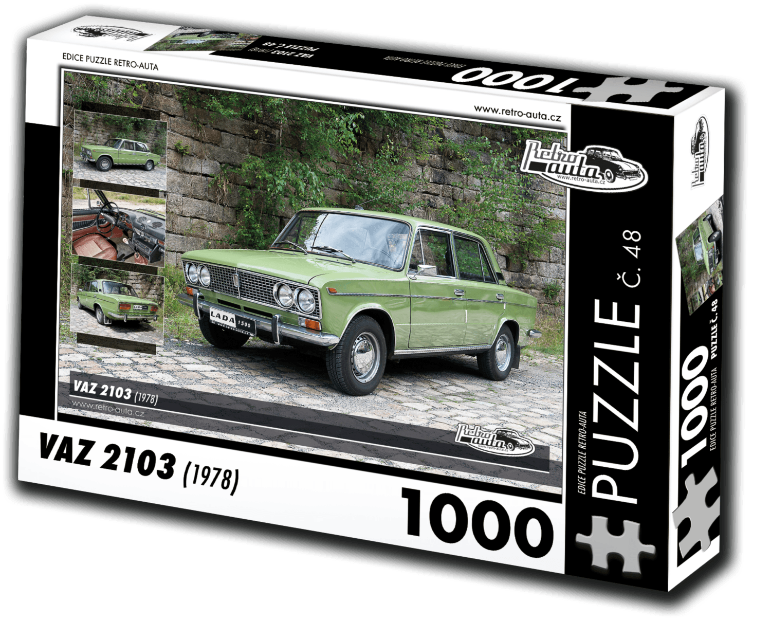 RETRO-AUTA Puzzle č. 48 Vaz 2103 (1978) 1000 dílků