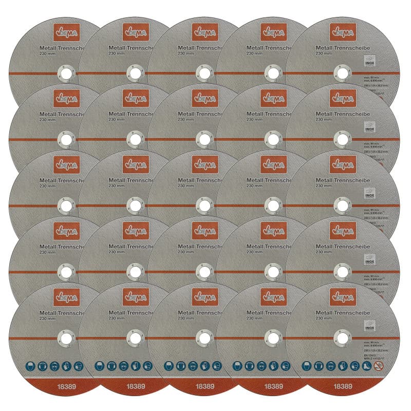 Rezný kotúč na kov 230x1,9x22,2 mm, 25 ks