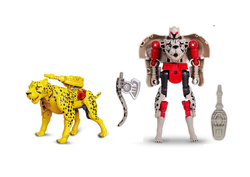 Robot leopard Metabeast 14cm - hnedá