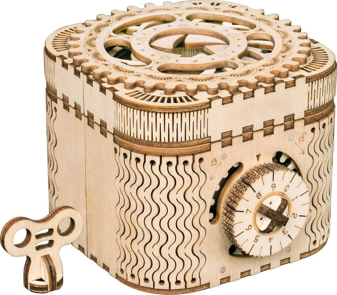 ROBOTIME Rokr 3D dřevěné puzzle Trezor 158 dílků