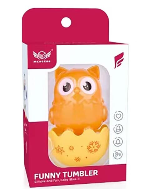 Roly-poly sova 8cm