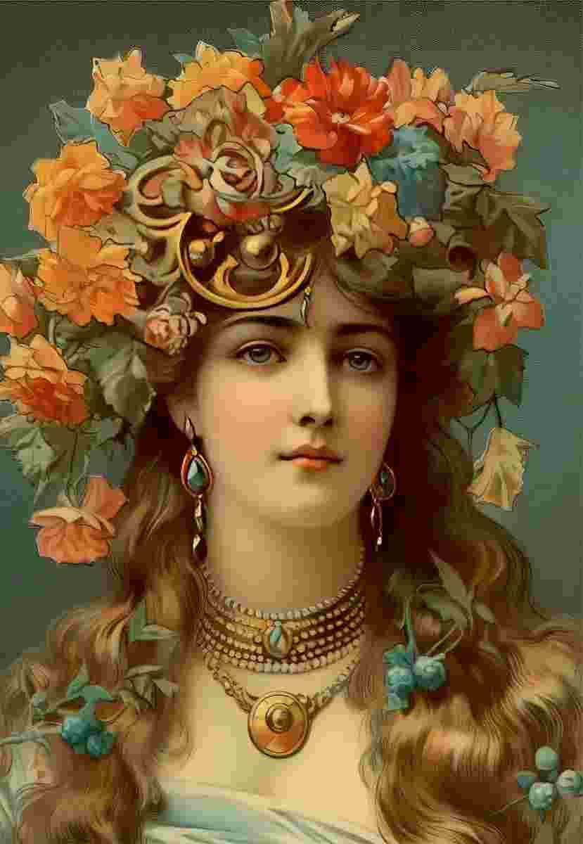 Roovi - Puzzle Girl with Flower Crown - 1000 dielov