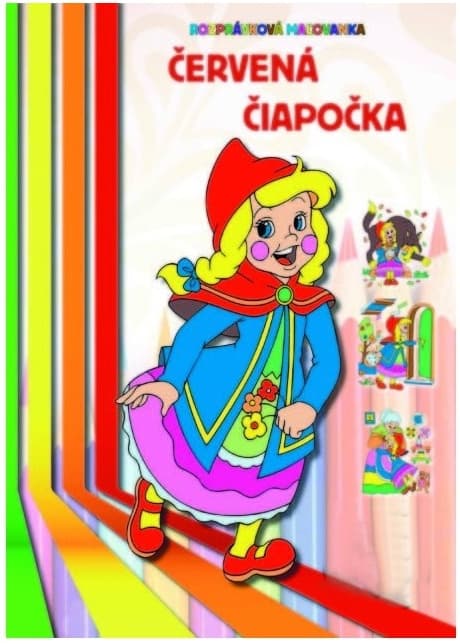 Rozprávková omaľovanka Červená čiapočka