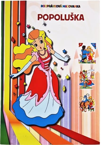 Rozprávková omaľovanka Popoluška