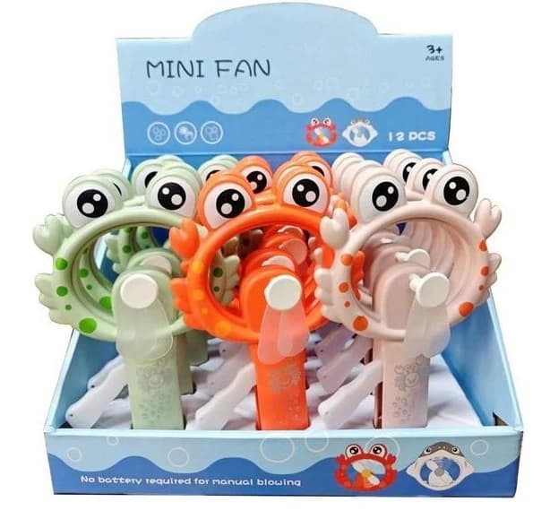 Ručný ventilátor Krab 19cm - zelená