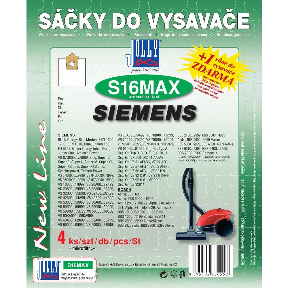 S16 MAX vrecko do vysávača JOLLY