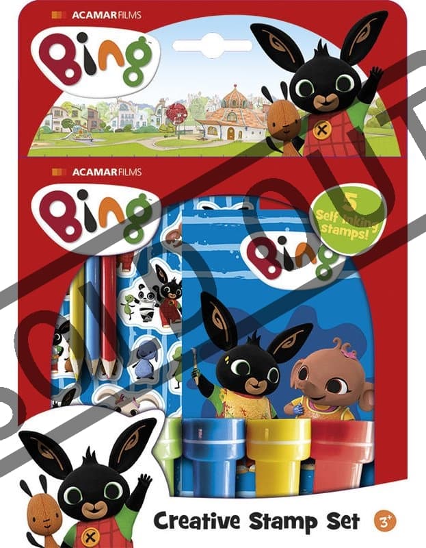 Sada razítek a samolepek Bing