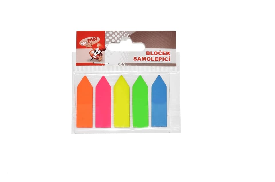 Samolepiaci bloček farebný