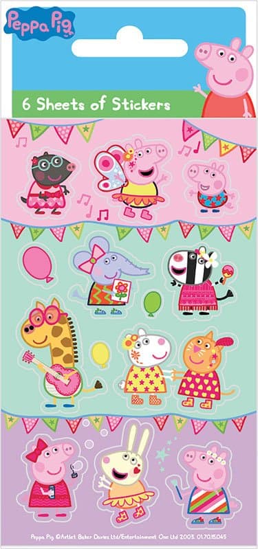 Samolepky Prasátko Peppa Karneval