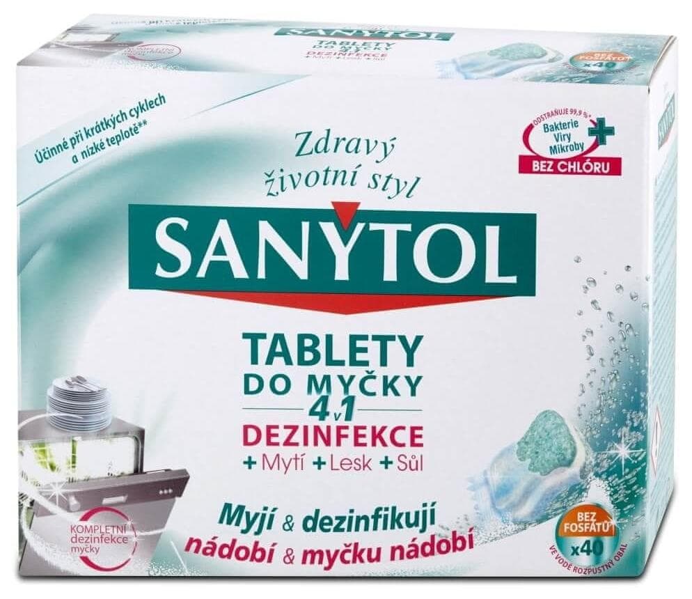 Sanytol tablety do umývačky 4v1 40ks