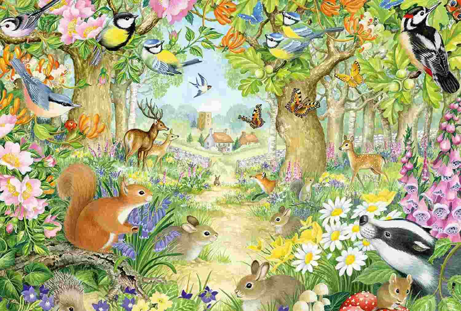 Schmidt - Puzzle Animals in the Forest - 100 dielov
