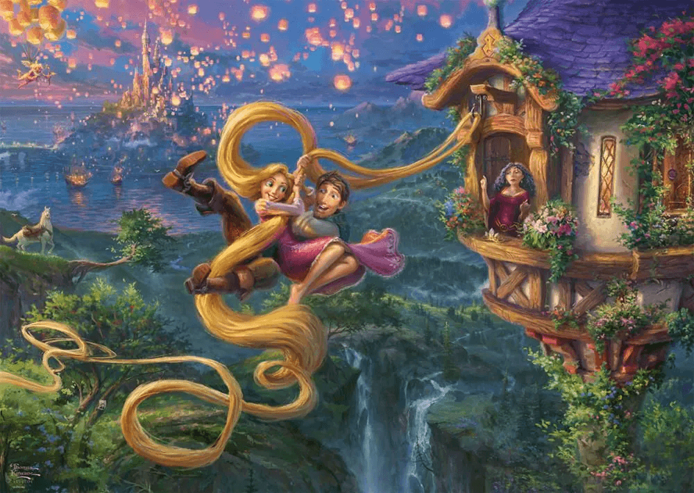 SCHMIDT Puzzle Disney: Locika a Flynn 1000 dílků